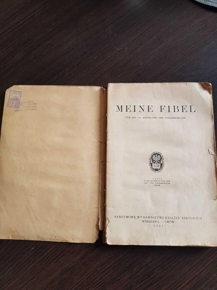 Polski przedwojenny elementarz książka niemieckiego MEINE FIBEL Warsza