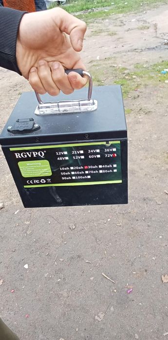 Bateria da Lítio  É 72v por 30ah