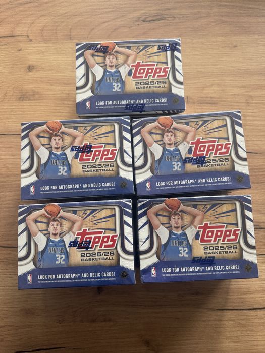 2025-26 Topps Basketball NBA Value Box Nova e Selada