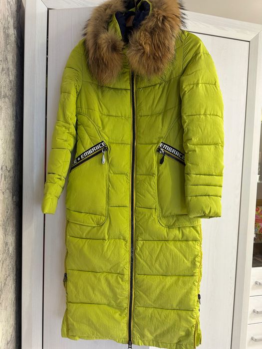 Зимове стьобане пальто