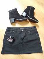 Spódnica mini jeansowa M/L Marks&Spencer czarna