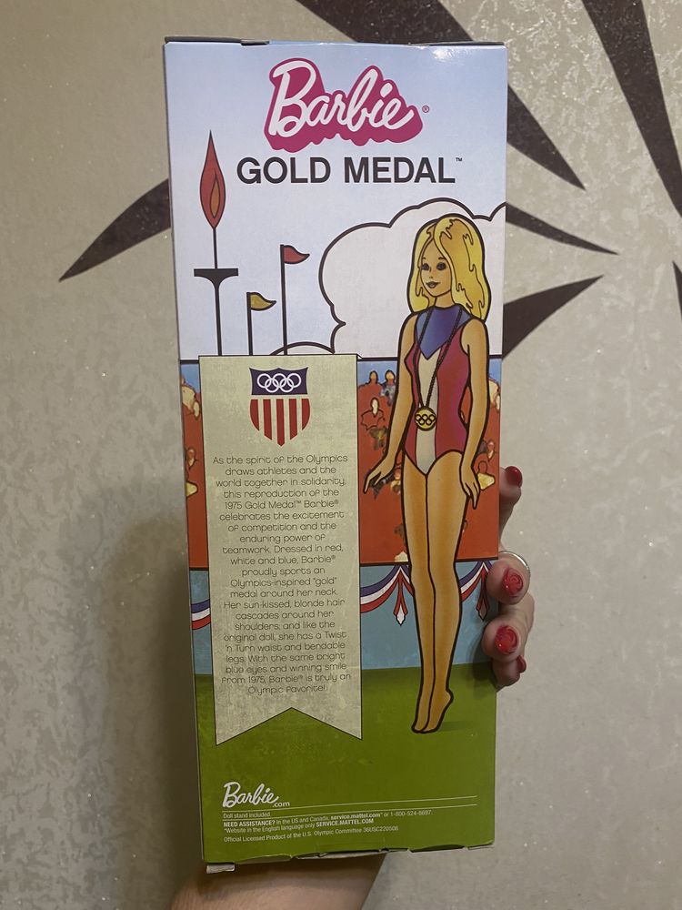 Лялька барбі маттел gold medal репродукція