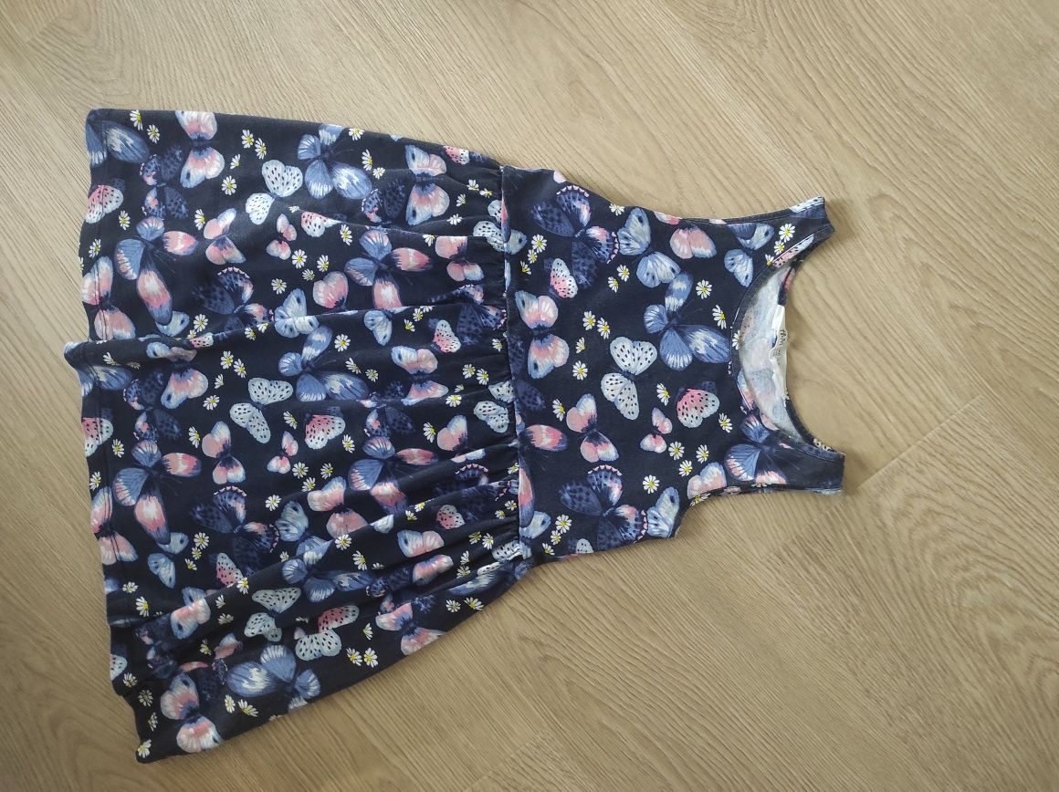Sukienka H&M 110/116 zestaw sukienek 4-6 lat bawełna