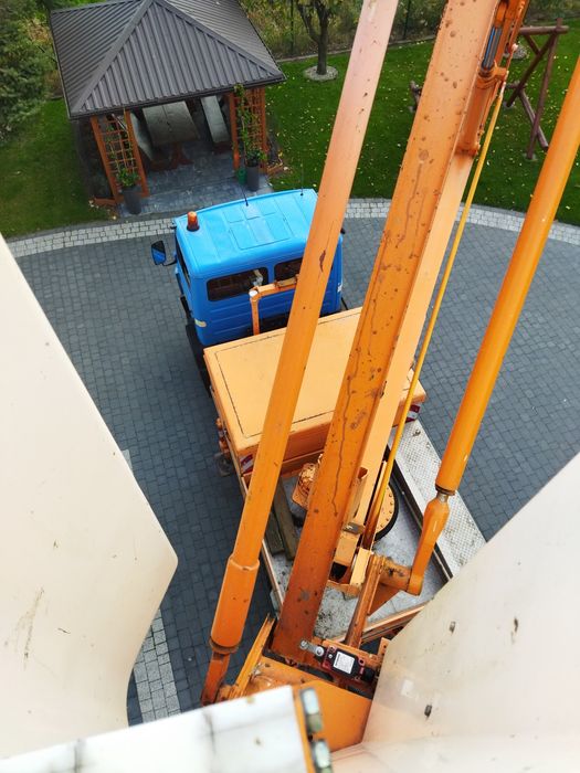 Wynajem podnośnika koszowego zwyżka 17m i 23m,wycinka drzew, odśnieżan