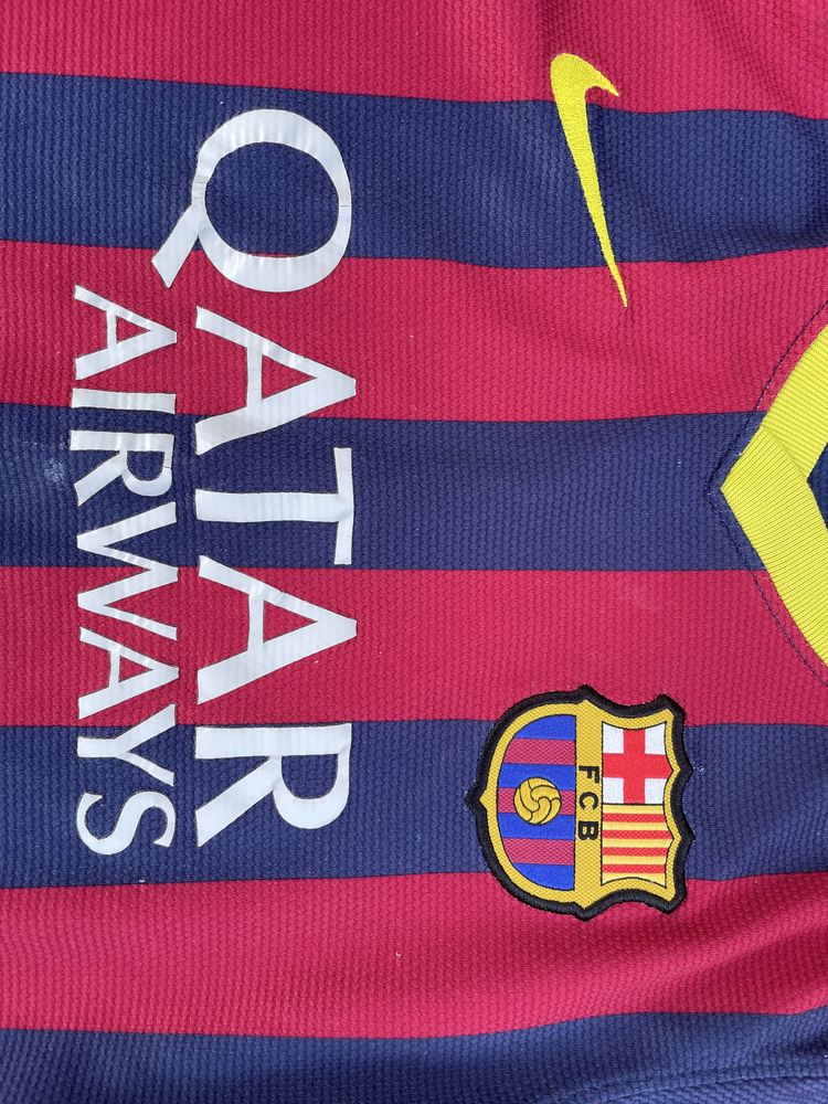 Fc Barcelona nike dri-fit 128-137 Koszulka spodenki strój piłkarski