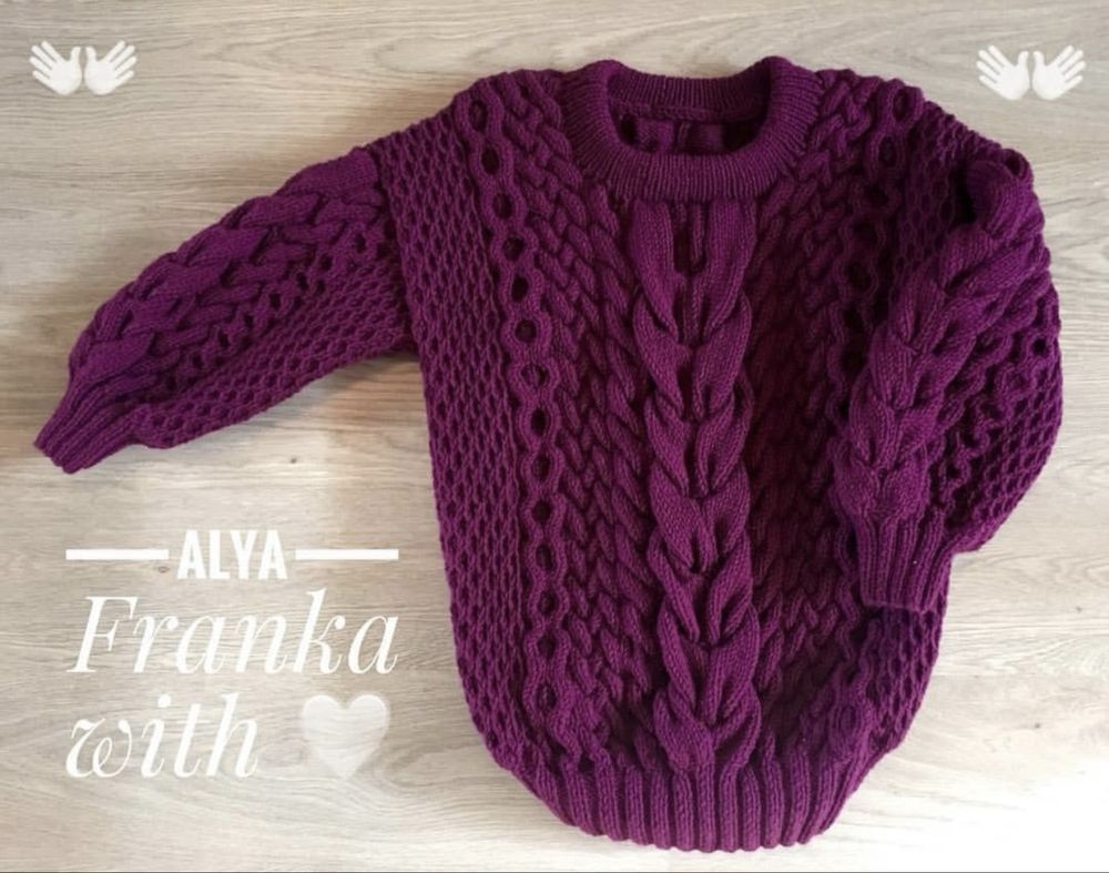 Свитер ручной работы от alya franka
