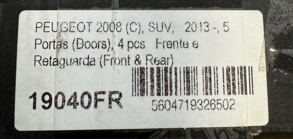 Peugeot 2008 Auto paraventos