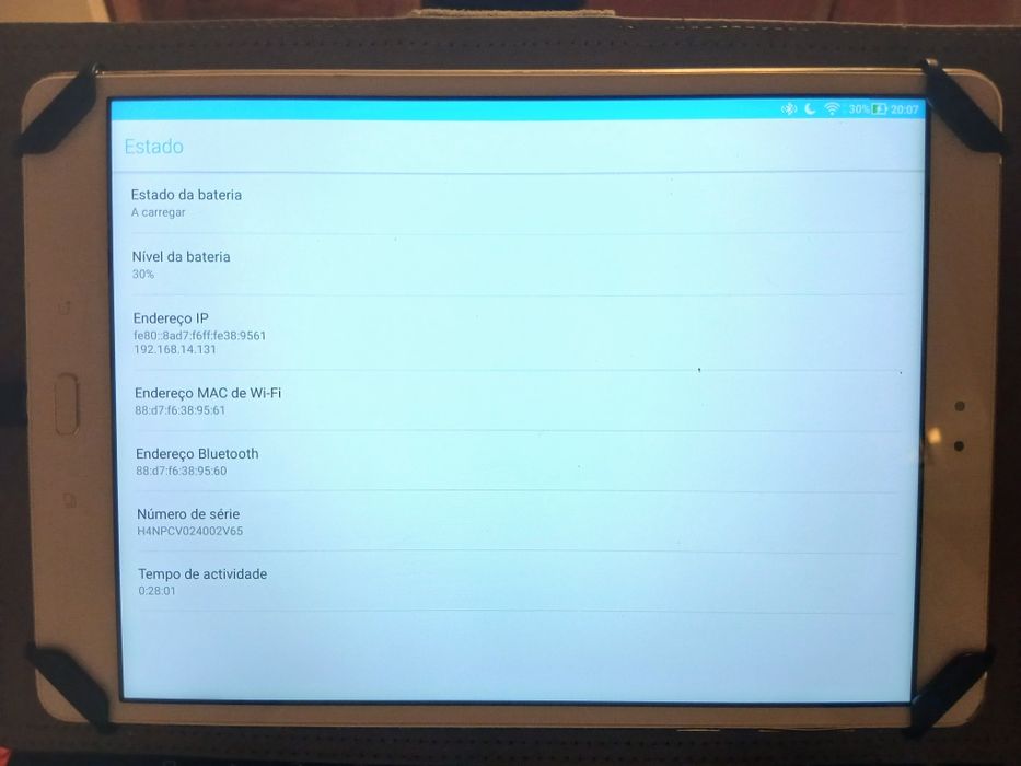 Tablet Samsung - com carregador, capa e teclado incluídos