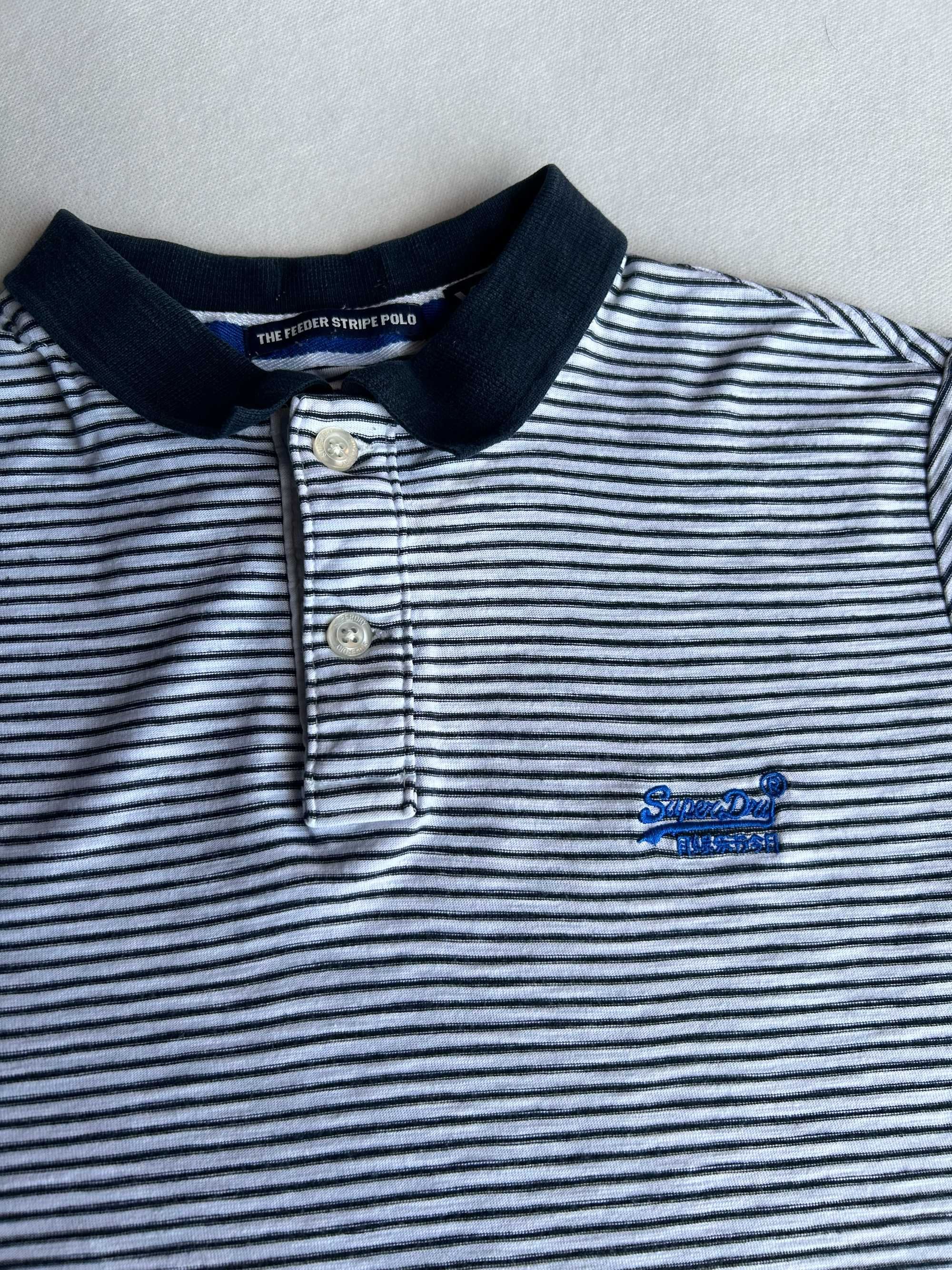 SuperDry _ Koszulka polo w paski rozmiar XL
