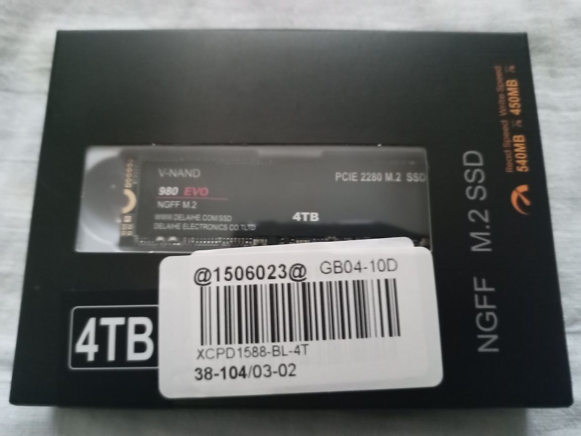 Новое  SSD M2 NGFF   4 TB. NEW #2280#