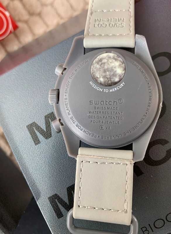 Omega x Swatch SO33A100 Mercury - Limitowana Kolekcja Online w Polsce