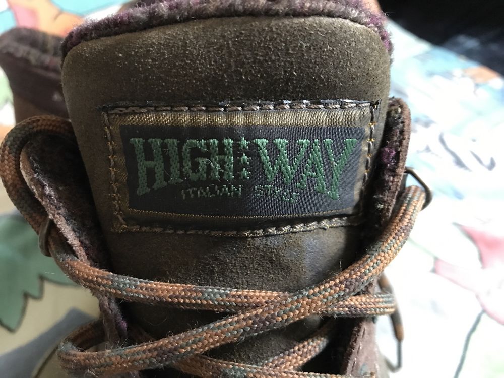 Зимние теплые кожаные ботинки High Way. Размер 43 / 27.5 см