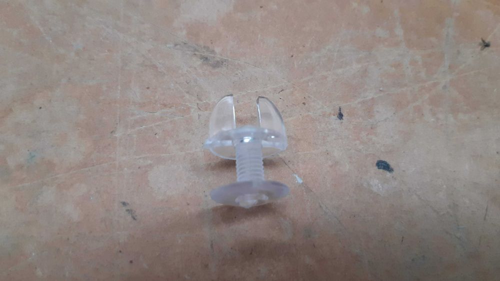 2000 Parafusos plástico transparente M5x12mm