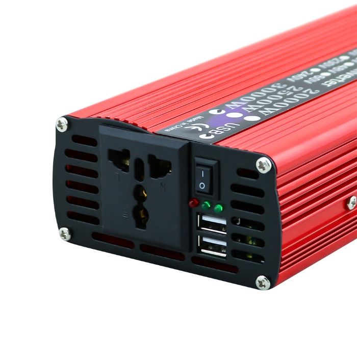 Inverter carro 3000w 12v 220v inversor corrente veiculo autocaravana