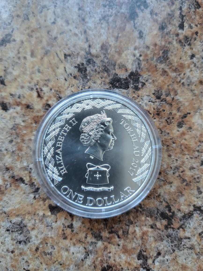 Srebrna moneta 1 DOLAR 2017 TOKELAU 100 ROCZNICA MATKI B