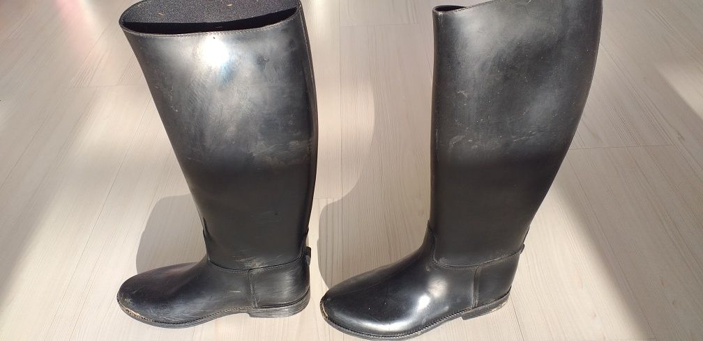buty do jazdy konnej oficerki jeździeckie rozmiar 38 Fouganza kalosze