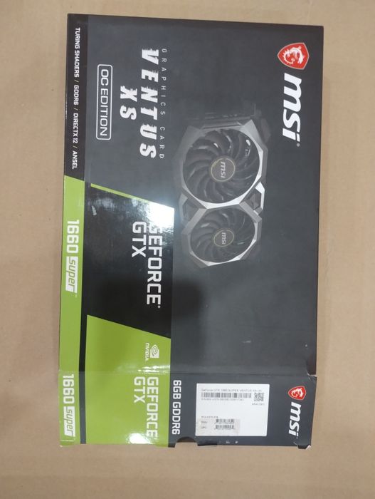 Gtx 1660 super  повний комплект пломба