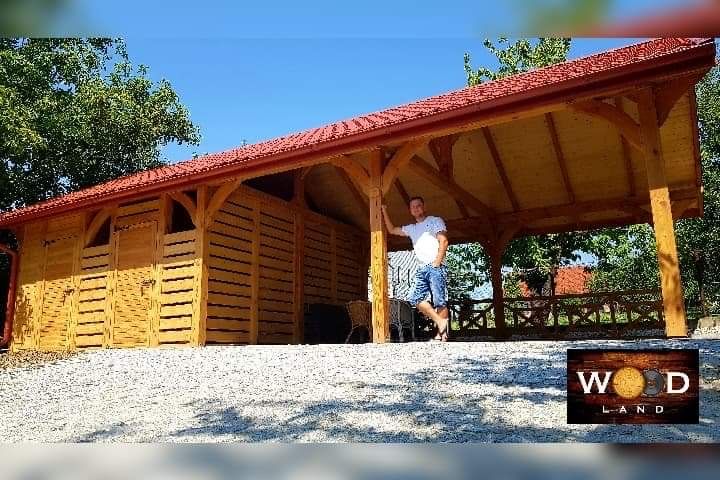 Wiata altana zadaszenie poliweglan meble ogrodowe