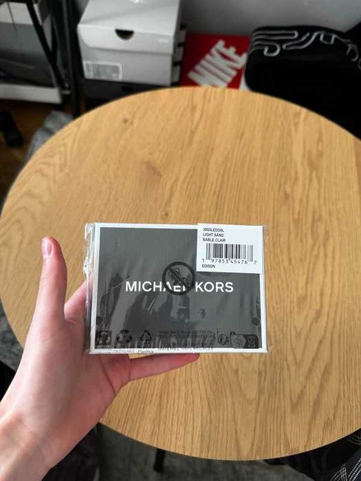 Portfel etui do kart Michael Kors Kremowy