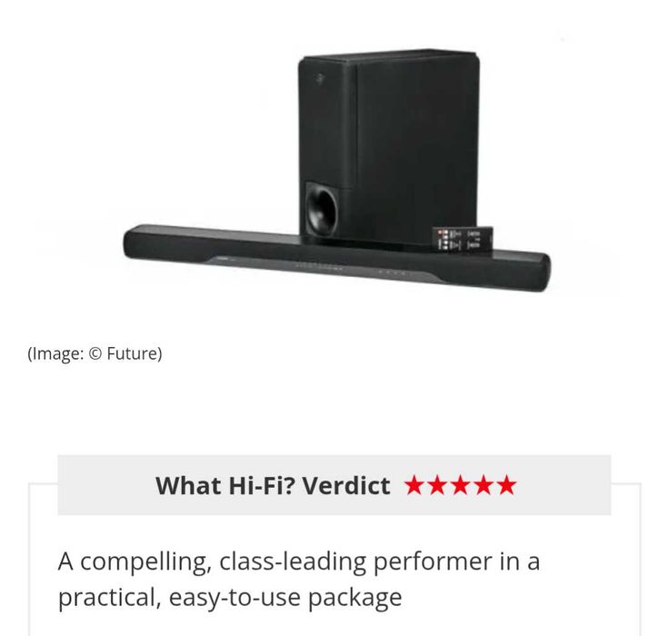 Soundbar Yamaha YAS-207 c/ Subwoofer Wireless