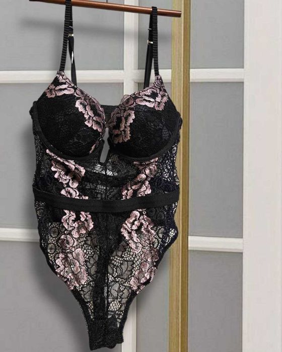 Кружевное боди-стринги Lady Carnival с push-up чашкой, р. S/M