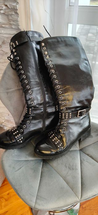 Niepowtarzalne kozaki ocieplane damskie rozmiar 41-Warto