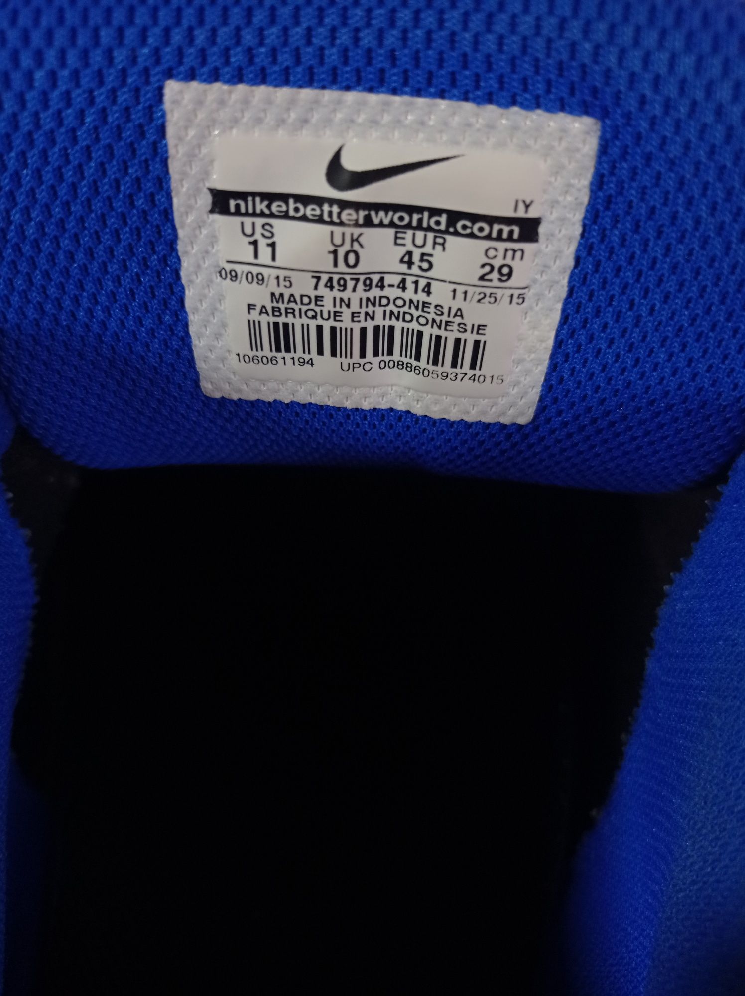 Nike MD Runner 2 , Оригинал , Синие , 45 размер , Идеальное состояние