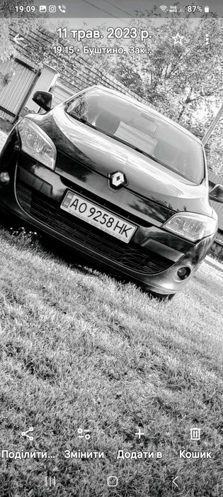 Продам Renault Megane 3 дизель к9к 011 року 1.5 к9к