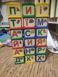 Буквы, алфавит,кубики