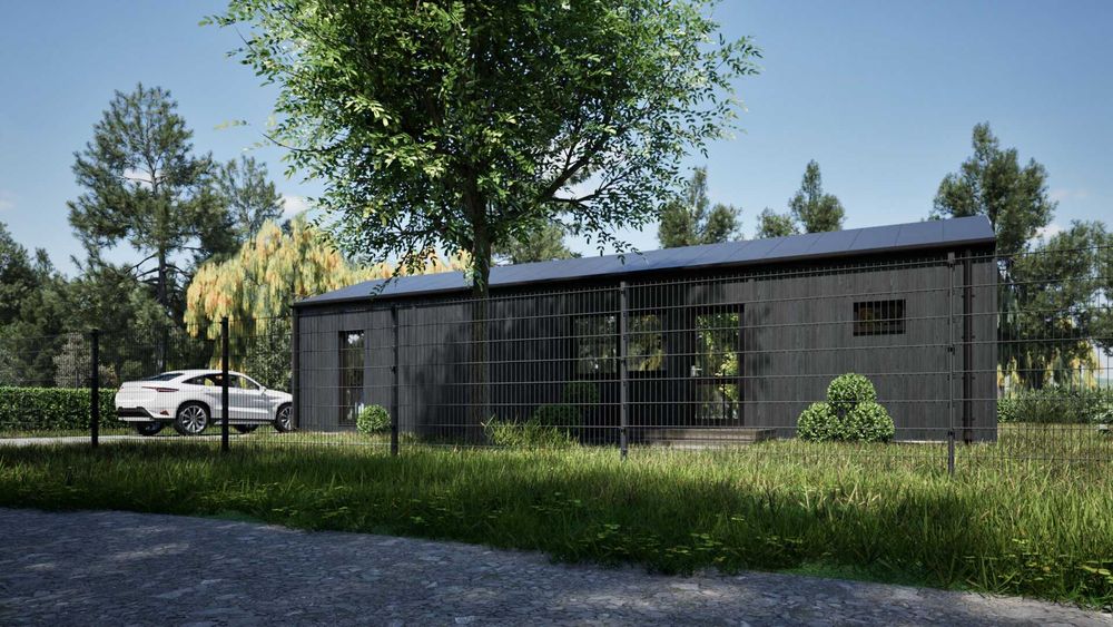 BONIFACY Dom 70m2 MODUŁOWY Szkieletowy Na Zgłoszenie Całoroczny WT2021