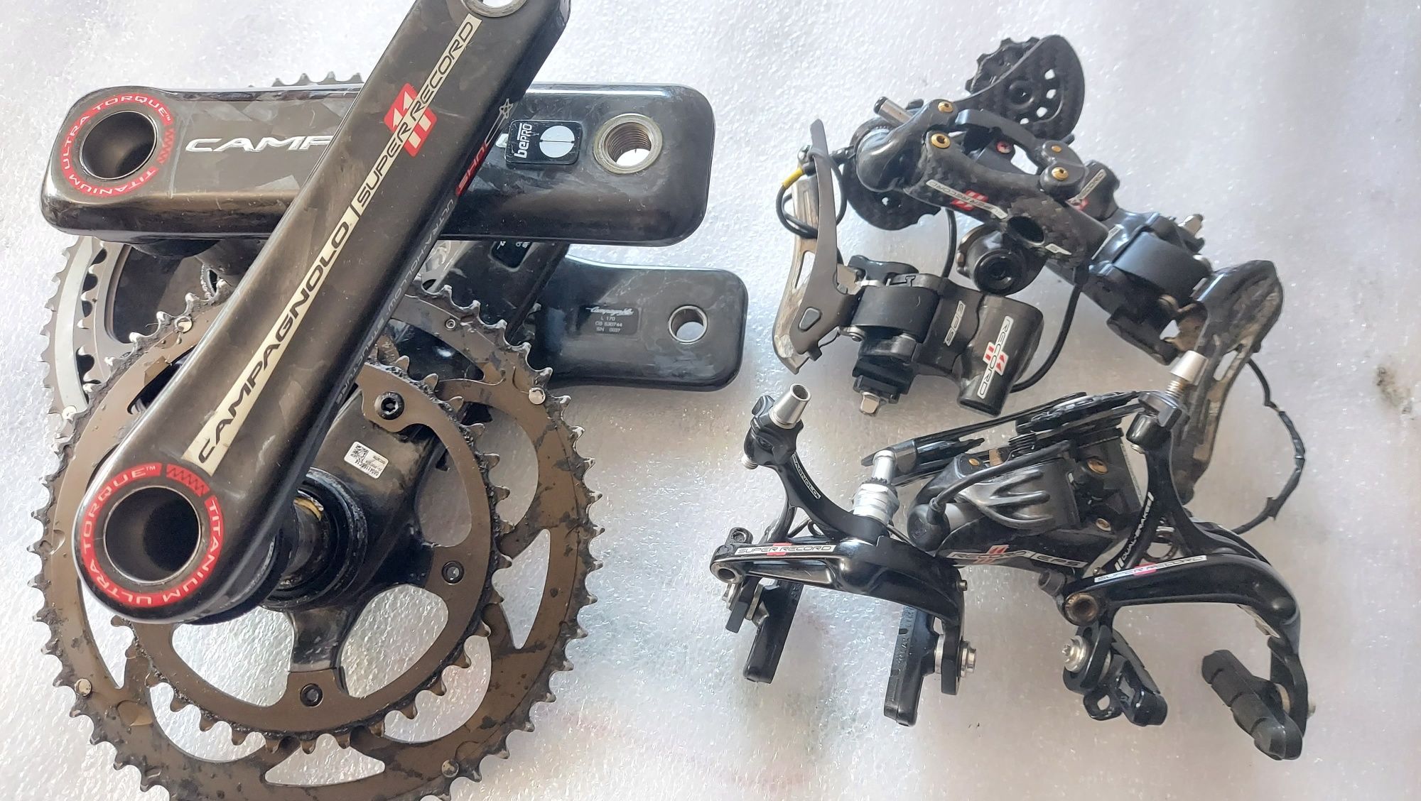 Pedaleiros e Transmissões EPS e Mecanico Campagnolo record e super rec