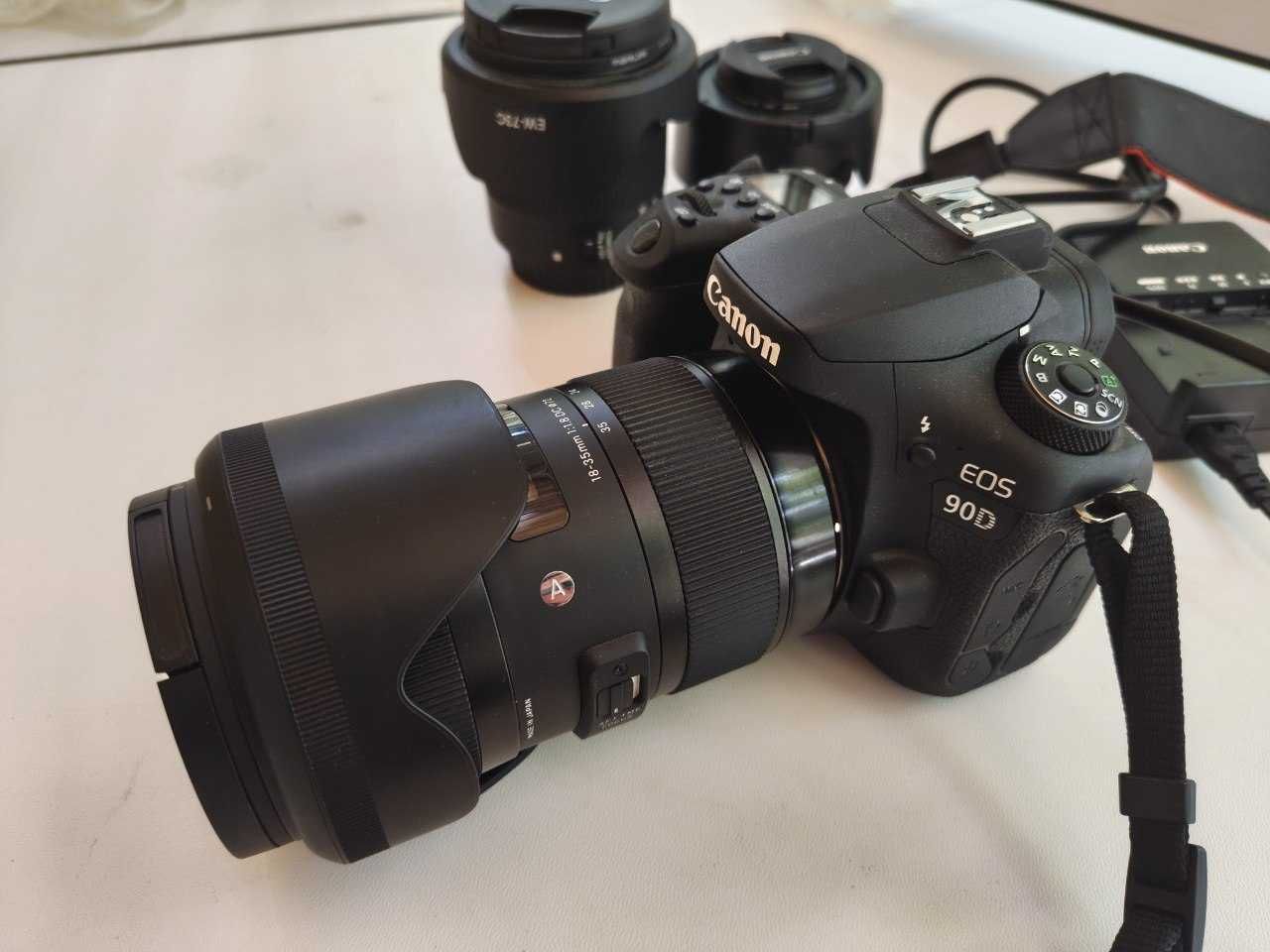 Canon 90D + Sigma 18-35mm, Canon EF 50mm, EFS 10-18mm, EFS 55-250mm