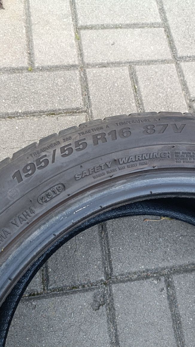 Opony KUMHO ECSTA HS51  195/55 R16 stan bdb 2019 r