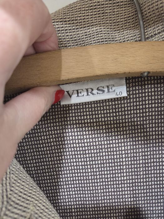 Bluzka  damska Verse elegancka  Vintage  luźna beżowa