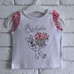 Barbaras 62cm bluzeczka, t-shirt Reksio kwiatuszki