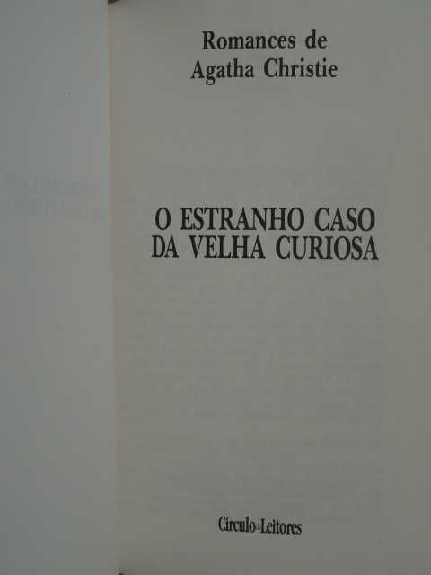 O Estranho Caso da Velha Curiosa de Agatha Christie