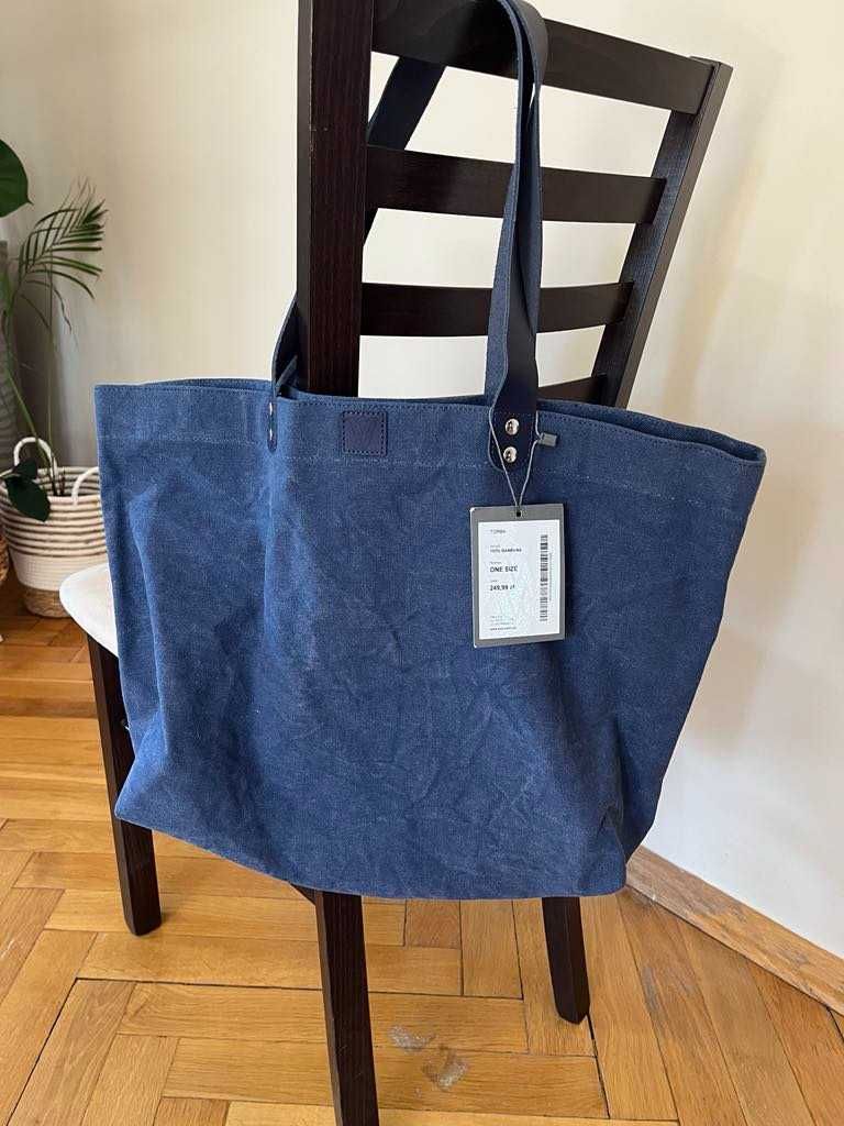 Torba shopper z bawełny Wólczanka