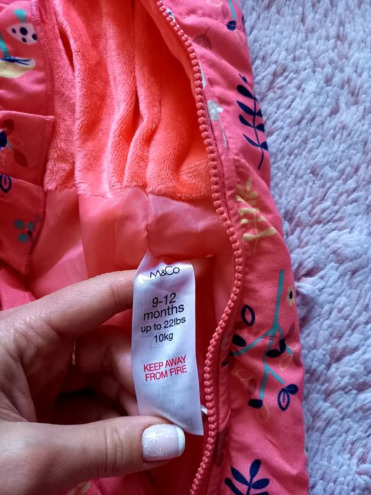 Kombinezon dziewczęcy zimowy r.80