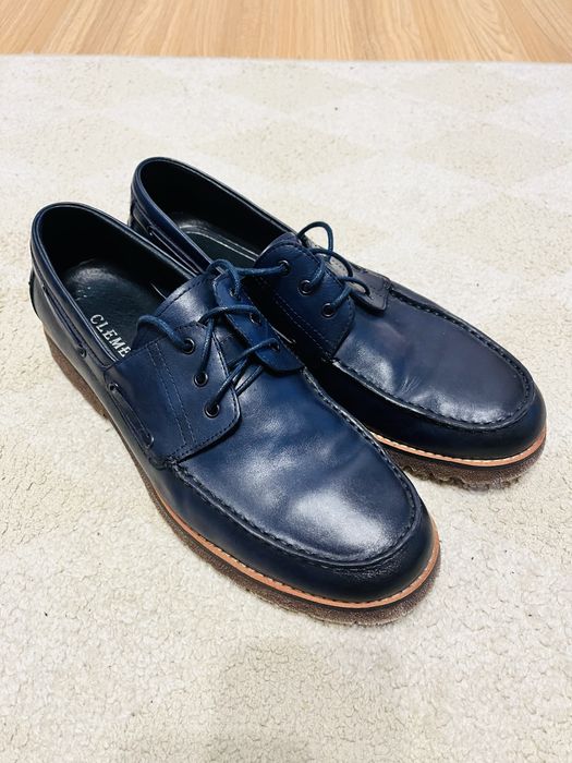 Чоловічі шкіряні туфлі “Clemento” з шкіряним італійським ременем