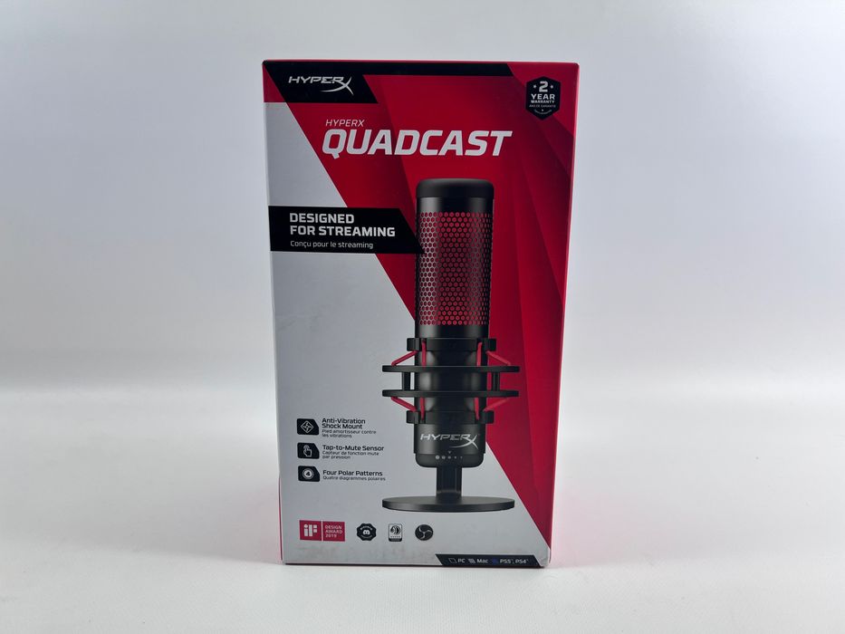 НОВИЙ Мікрофон HyperX Quadcast (HX-MICQC-BK) Гарантія Магазин