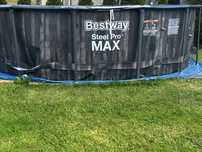 Basen bestway steel pro max z pompą piaskową
