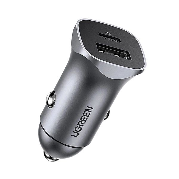 Ugreen ładowarka samochodowa USB Typ C / USB 24W Power Delivery Quick