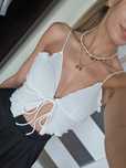 Top wiązany Shein XS