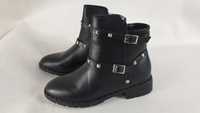 Buty Botki czarne POELMAN r. 37