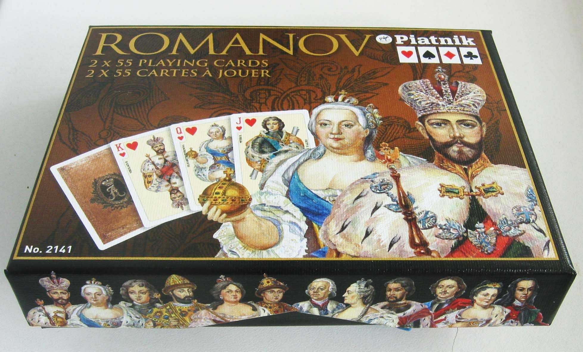 Romanov Игральные карты Piatnik Австрия 2 колоды 55 листов  новые