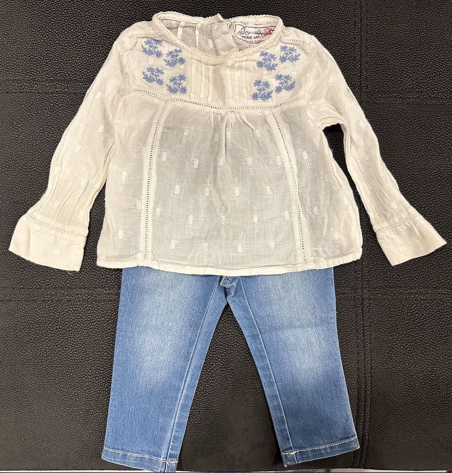 Blusa Young Dimension + Calças de Ganga 9-12M
