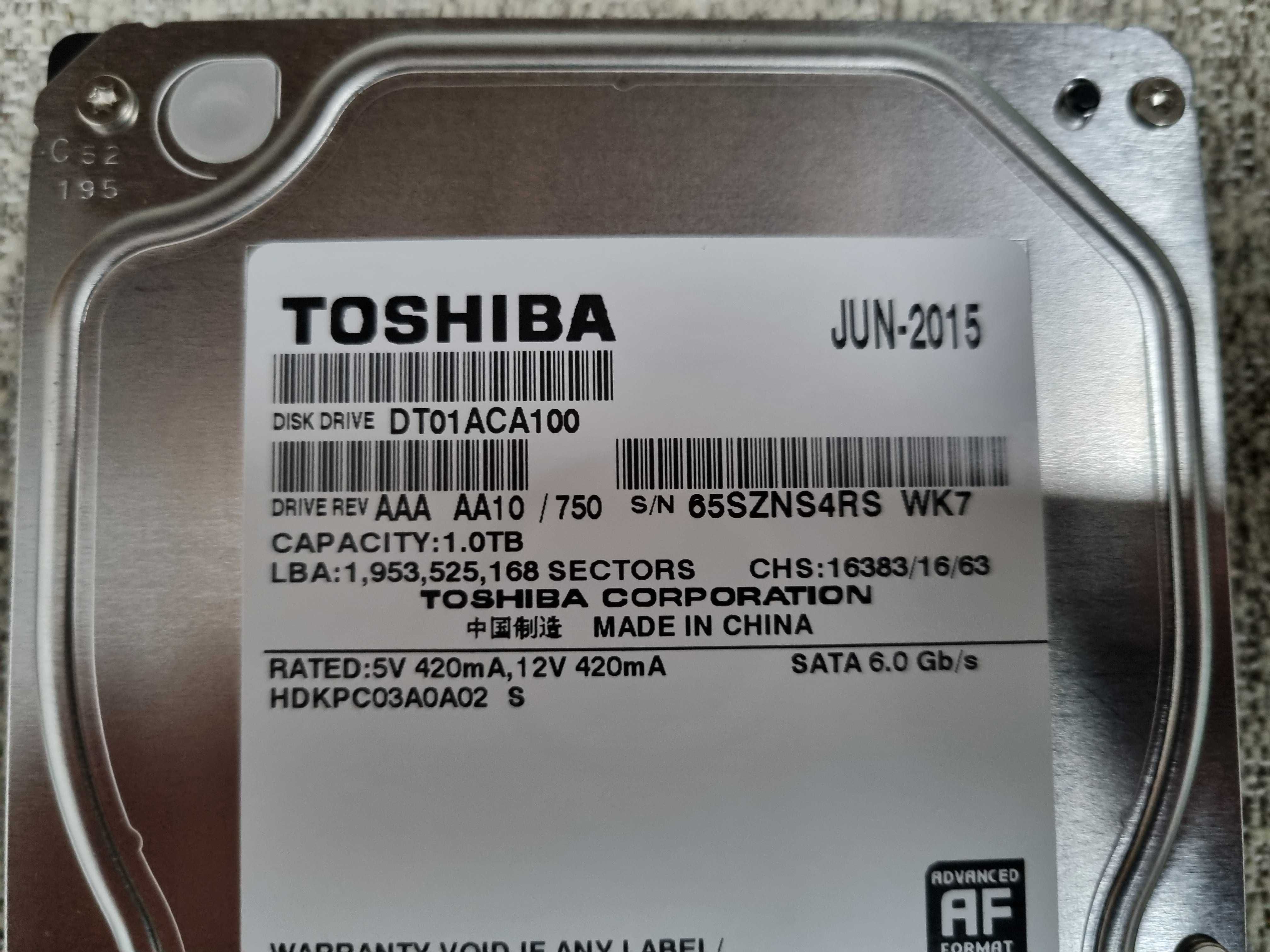 Disco Toshiba 3,5' 1TB Sata