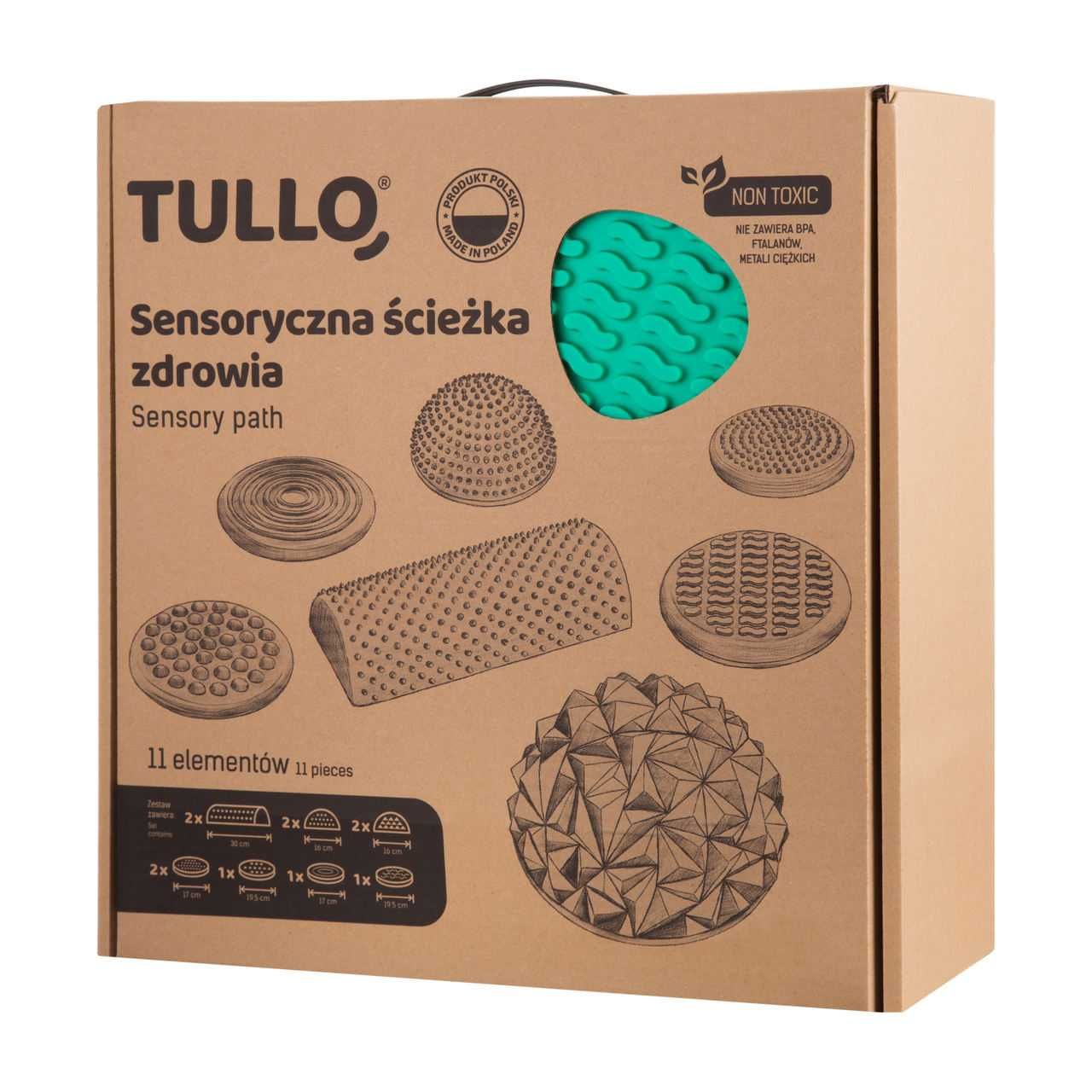 TULLO 490 SENSORYCZNA ŚCIEŻKA zdrowia 6 sztuk do ćwiczeń
