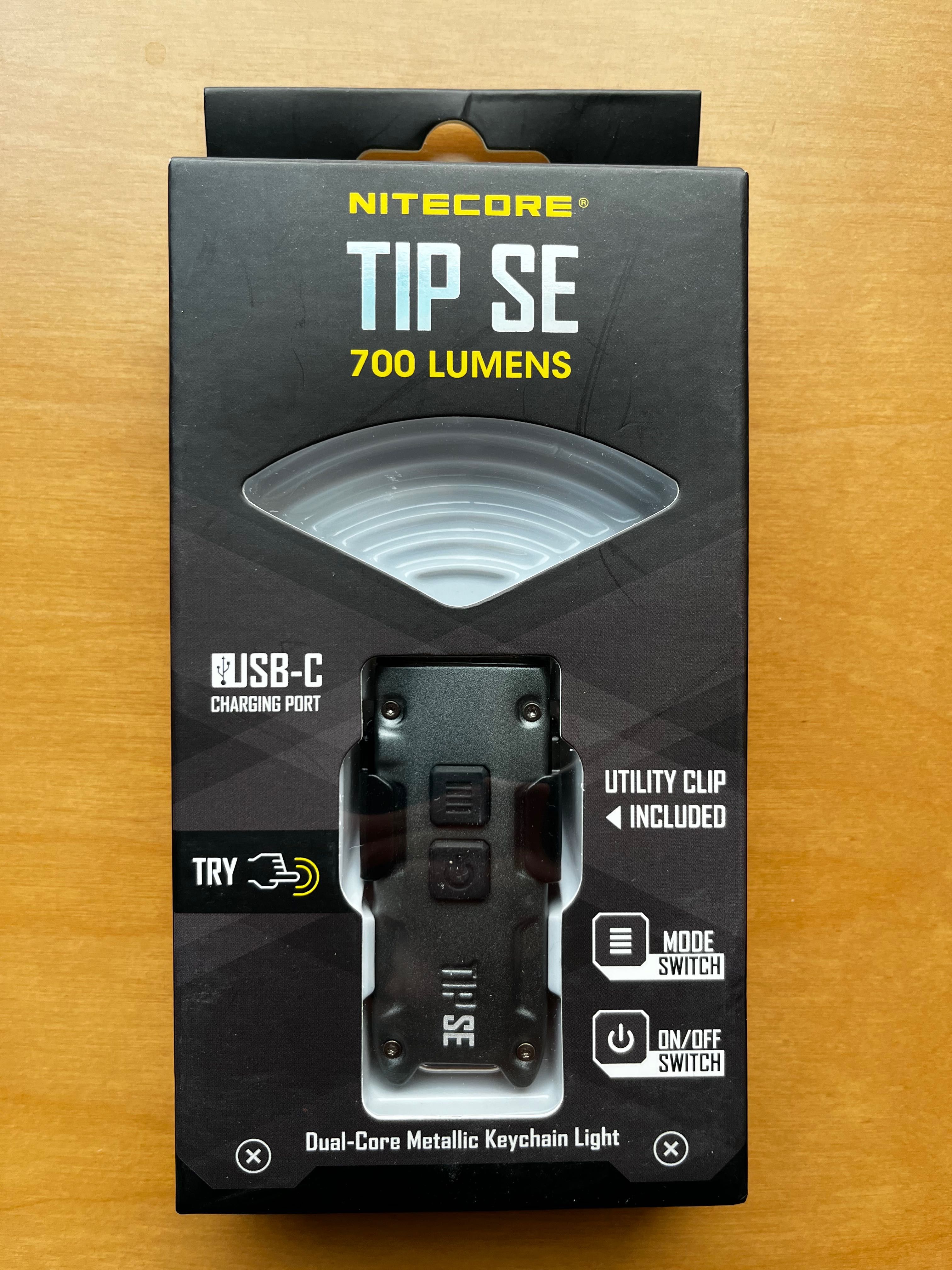 Наключний ліхтар Nitecore TIP SE, 700 lumens.