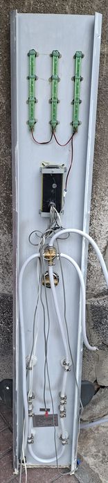 Panel środkowy wolnostojącej kabiny prysznicowej Kerra Silver Diamond